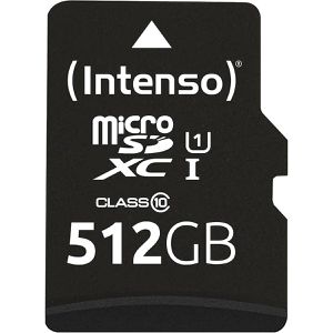 Produktbild für Micro-SD-Karte Intenso Professional 3433493, 512GB