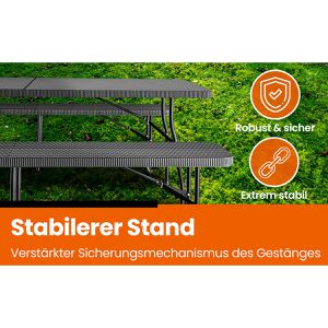 Produktbild für Bierzeltgarnitur NewHabitat 59471, anthrazit