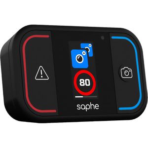 Saphe Blitzerwarner Drive Mini Radar Verkehrsalarm, Bluetooth, mit App, Echtzeitwarnung, Display