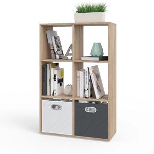 Produktbild für Bücherregal Vicco Karree, sonoma eiche