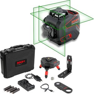 Kreuzlinienlaser SOLA 71122501 PLANO 3D GREEN RCB SET, 3x 360°