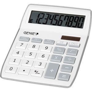 Taschenrechner Genie 840S, weiß/silber