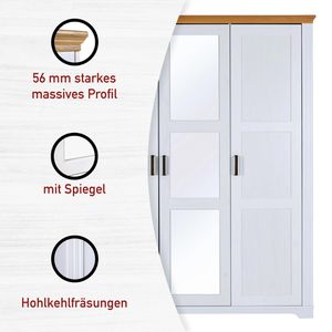 Produktbild für Kleiderschrank Inter-Link Maluno, weiß