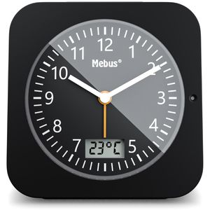 Produktbild für Wecker Mebus 25609 schwarz, analog