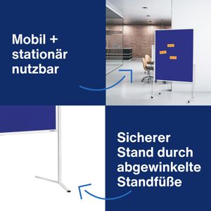Produktbild für Moderationstafel Magnetoplan 2111103, mit Rollen