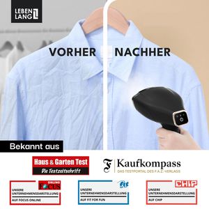 Produktbild für Dampfglätter LEBENLANG Steamer LBD528S