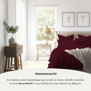 Produktbild für Kissenbezug MSS 500505-40.80, burgund rot
