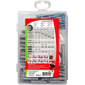 Produktbild für Schrauben-Dübel-Set Fischer 513894, Meister-Box UX