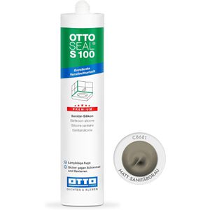 Silikon Otto-Chemie OTTOSEAL S100 sanitärgrau matt