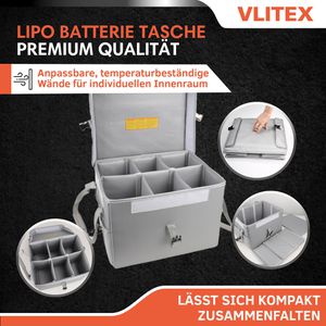 Produktbild für Akku-Sicherheitsbox VLITEX XL, explosionsgeschützt, feuerfest