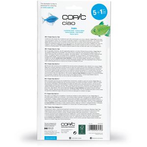 Produktbild für Layoutmarker COPIC Ciao 5+1 Set, Brights