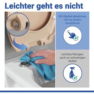 Produktbild für WC-Sitz Wenko Ottana 18760100, oval, aus Duroplast