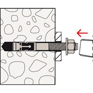 Produktbild für Schwerlastdübel Fischer FAZ II Plus 12/20 K gvz