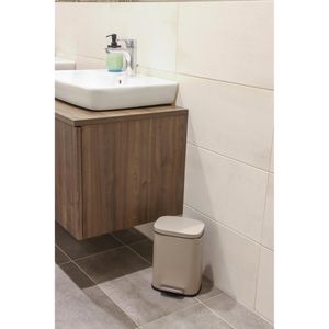 Produktbild für Mülleimer Wenko Leno, taupe