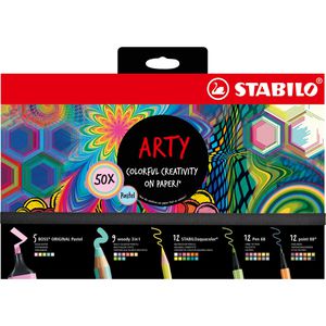 Produktbild für Malset Stabilo ARTY Pastell Creative Set,77/6-2-20