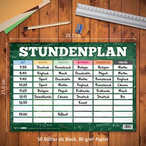 Produktbild für Stundenplan itenga 33104456, Formeln