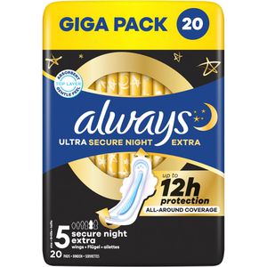 Damenbinden always Ultra Secure Night Extra Gr. 5