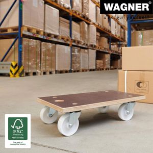 Produktbild für Möbelroller Wagner-System MM1143, Kunststoffrollen