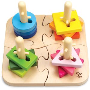 Produktbild für Motorikspielzeug Hape E0411, Kreatives Steckpuzzle