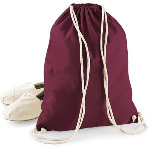 Produktbild für Turnbeutel Westford-Mill W110 Cotton Gymsac, burgundy