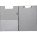 Klemmbrettmappe Maul 2339295, A4 Kunststoffbezug, mit Stiftehalter, silber