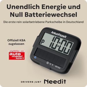 Produktbild für Parkscheibe Needit Park Micro Solar 9010, elektronisch