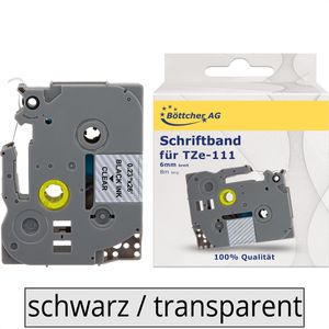 Schriftband Böttcher-AG für Brother TZe-111, 6mm