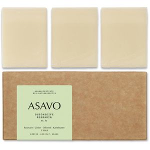 Produktbild für Seife ASAVO Premium handgemachte Bio Naturseife, Rosmarin