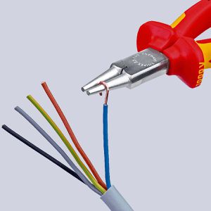 Produktbild für Rundzange Knipex 22 06 160, VDE-geprüft