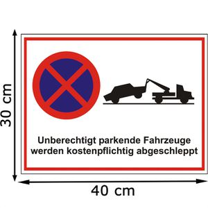 Produktbild für Parkplatzschild Abtec aus Kunststoff