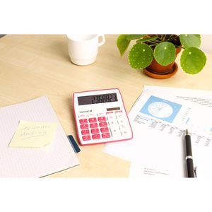 Produktbild für Taschenrechner Genie 840P, weiß/pink