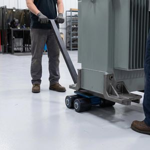 Produktbild für Transportroller Fetra 6956, lenkbar mit Zugdeichsel