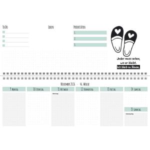 Produktbild für Tischkalender Korsch 311226, Visual Words, 2026