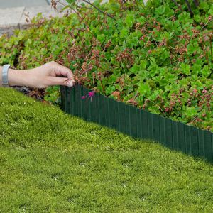 Produktbild für Rasenkante X-Clou 343148, grün, flexibel