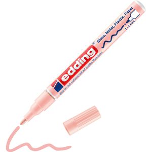 Lackmarker Edding 751, wasserfest & permanent, pastellrosa