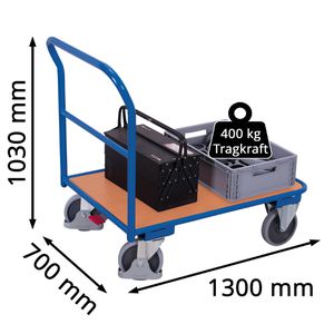 Produktbild für Transportwagen VARIOfit Schiebebügelwagen, sw-700.104