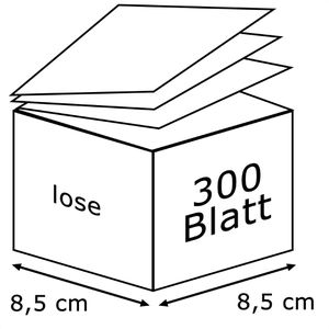Produktbild für Zettelklotz D.RECT 110658, lose