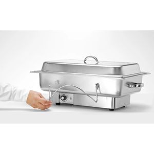 Produktbild für Chafing-Dish Hendi Pollina, 204900, 850 W, silber, elektrisch
