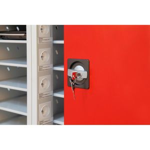 Produktbild für Laptopwagen Rotstahl 461457, grau / rot