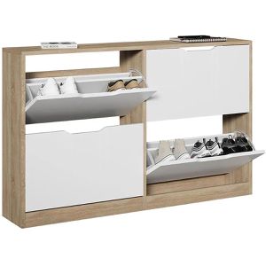 Schuhschrank Vicco Luca, sonoma eiche / weiß