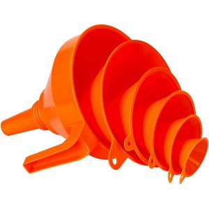 Trichter Pressol 2372043, orange, 6-teiliges Set