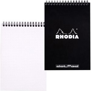 Produktbild für Notizblock Rhodia 165039C, dotpad, schwarz, A5