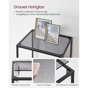 Produktbild für Bücherregal Vasagle LGT500G01, schwarz