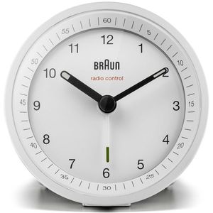 Produktbild für Wecker Braun BC07W DCF weiß, analog