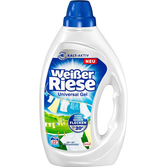 Weißer-Riese Waschmittel Vollwaschmittel, Böttcher Waschladungen Gel, Gel, – ml, 990 Universal 22 AG