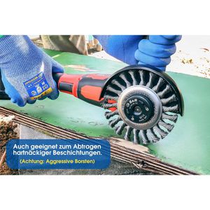 Produktbild für Drahtbürste S&amp;R 135.552.125, Scheibenbürste, 2 Stück