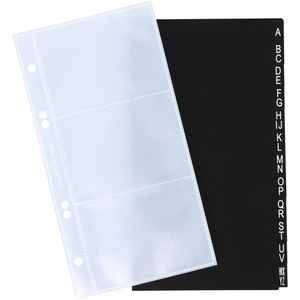 Produktbild für Visitenkartenmappe Veloflex 4155590, schwarz, A5