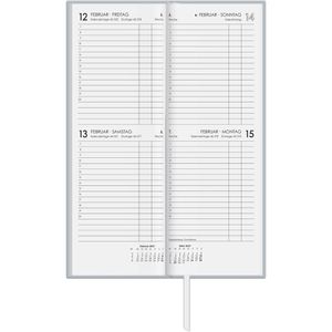 Produktbild für Vormerkbuch Zettler 801-0703, Recycling, graues Hardcover