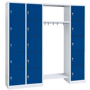 Schließfachschrank Lüllmann 525531, blau
