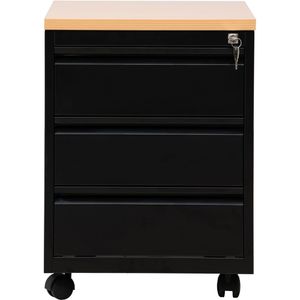 Produktbild für Rollcontainer G-Office MPG/3.6, aus Metall, schwarz